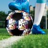 Soccer Ball Colorful Machine Stitched PVC Size 5 Team Training Competition Ready Durable High-Bounce Cool Sports Gift