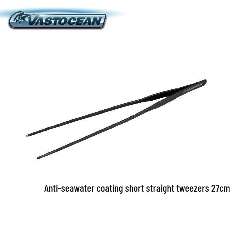 VASTOCEAN Coral Tweezers: High Carbon Fiber Floating Clamp for Aquarium – Straight & Bent Options