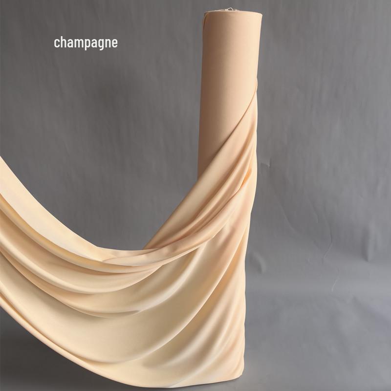 Korean Style Wedding Hall Ceiling Drape: Silk Stretch Fabric for Stage and Hotel Decor