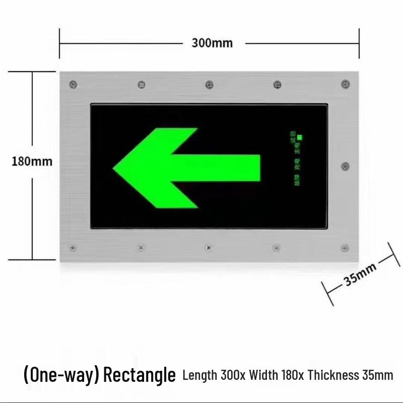 

OLOMM Embedded LED Safety Exit Indicator Light ø300mm