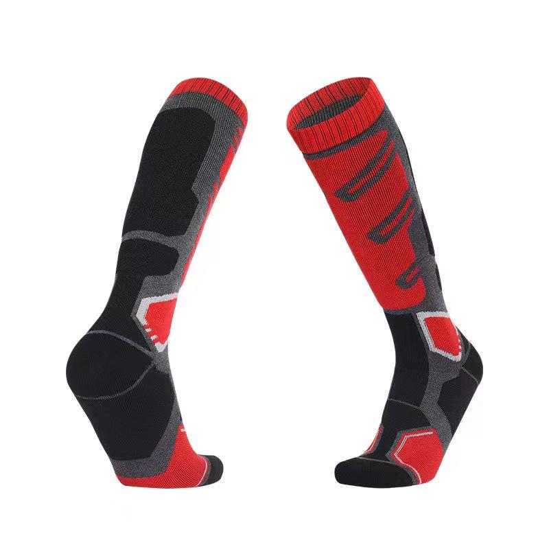 Unisex Quick-Dry Wool Ski Socks for Children and Adults - Warm, Long, and Ideal for Outdoor Sports