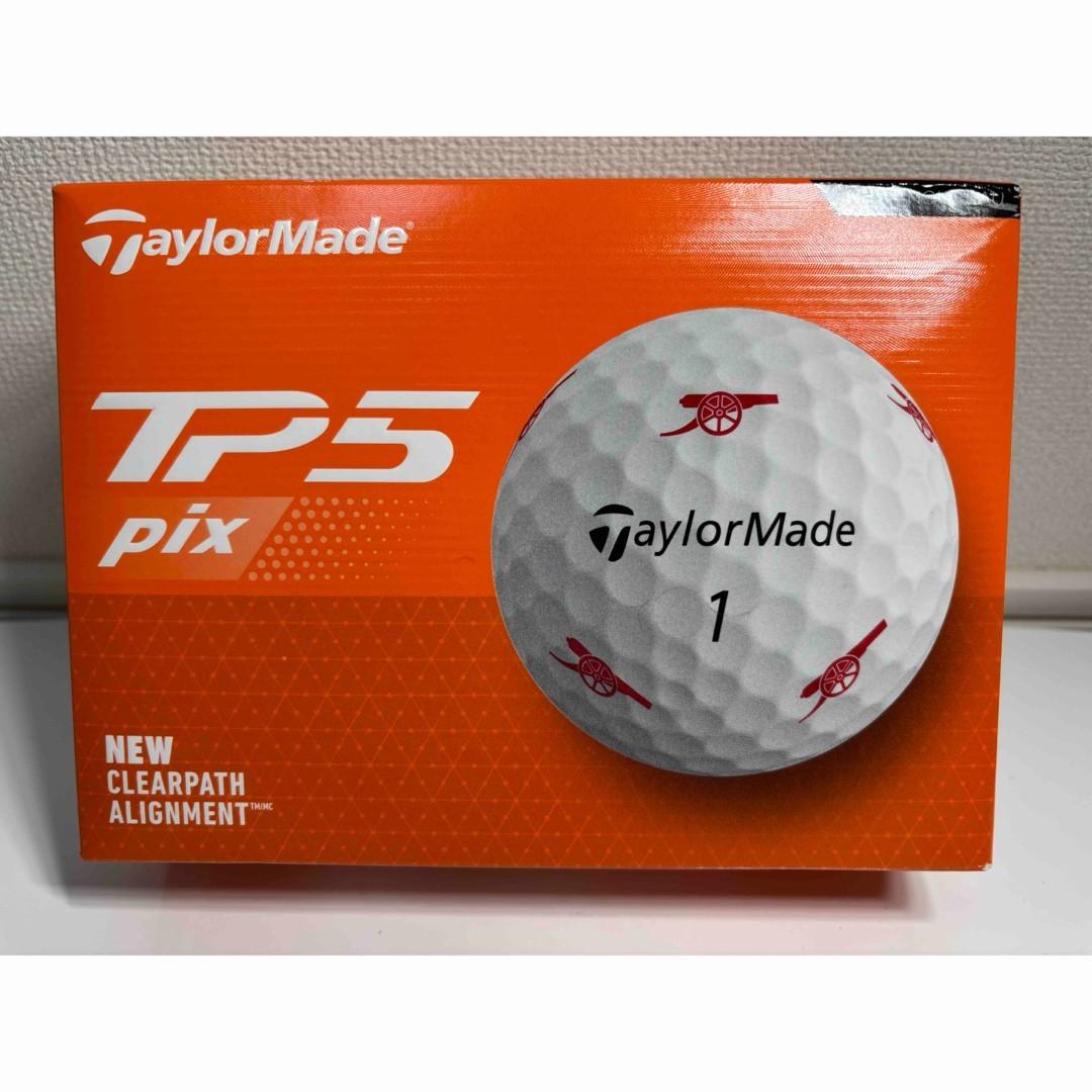 TaylorMade TP5 pix Arsenal Golf Balls White 1 Dozen Premium Tour Ball Set FS