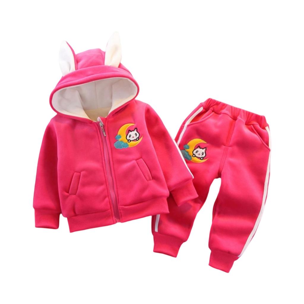 Kids Casual Long-Sleeve Set, Comfortable Daily Wear Outfits
