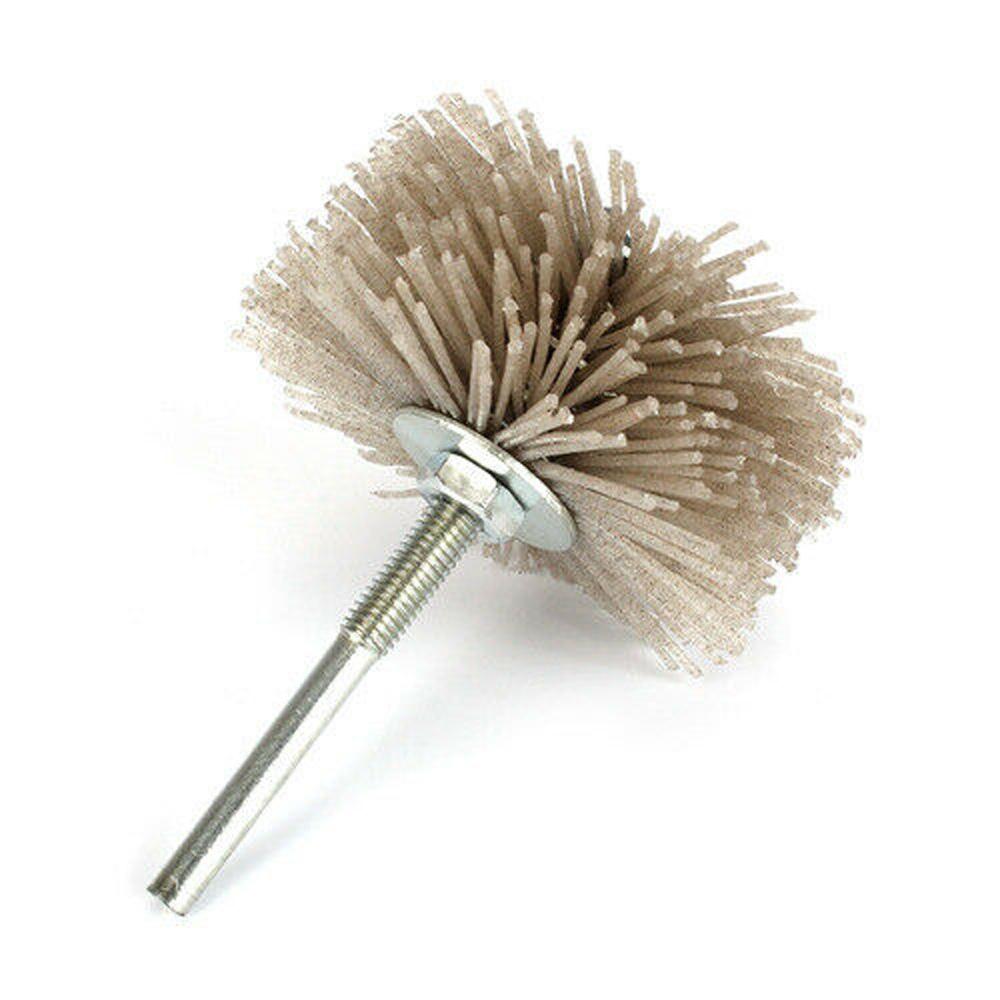 Abrasive Nylon Wheel Brush for Wood Metal and Stone 80mm Diameter 80 600Grit