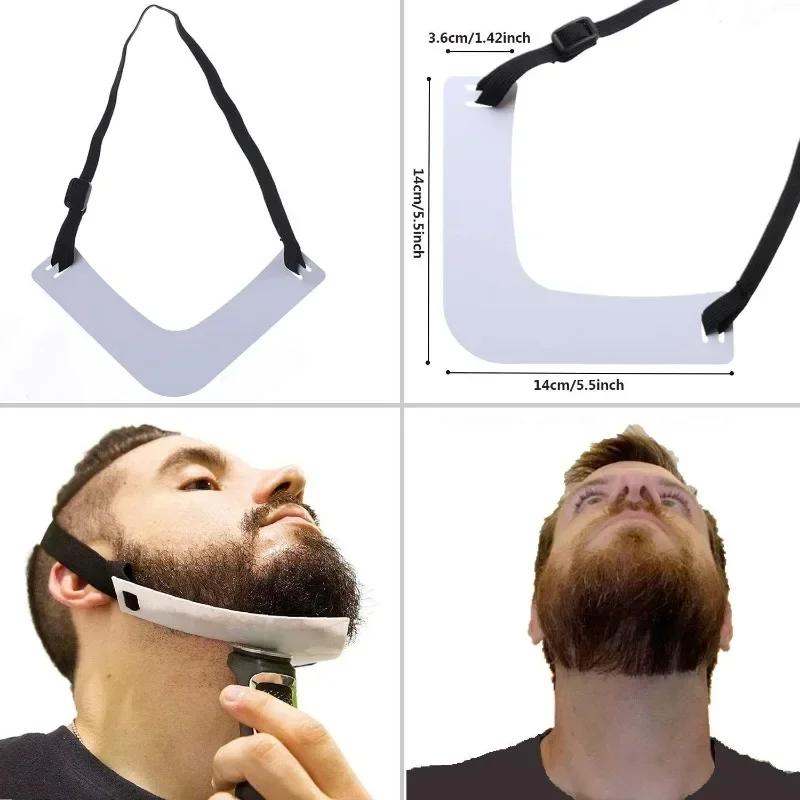5Pcs Haircut Kit Beard Hair Neckline Shaving Template Hairline Beard Shaping Tool Hair Cutting Grooming Barber Supplies