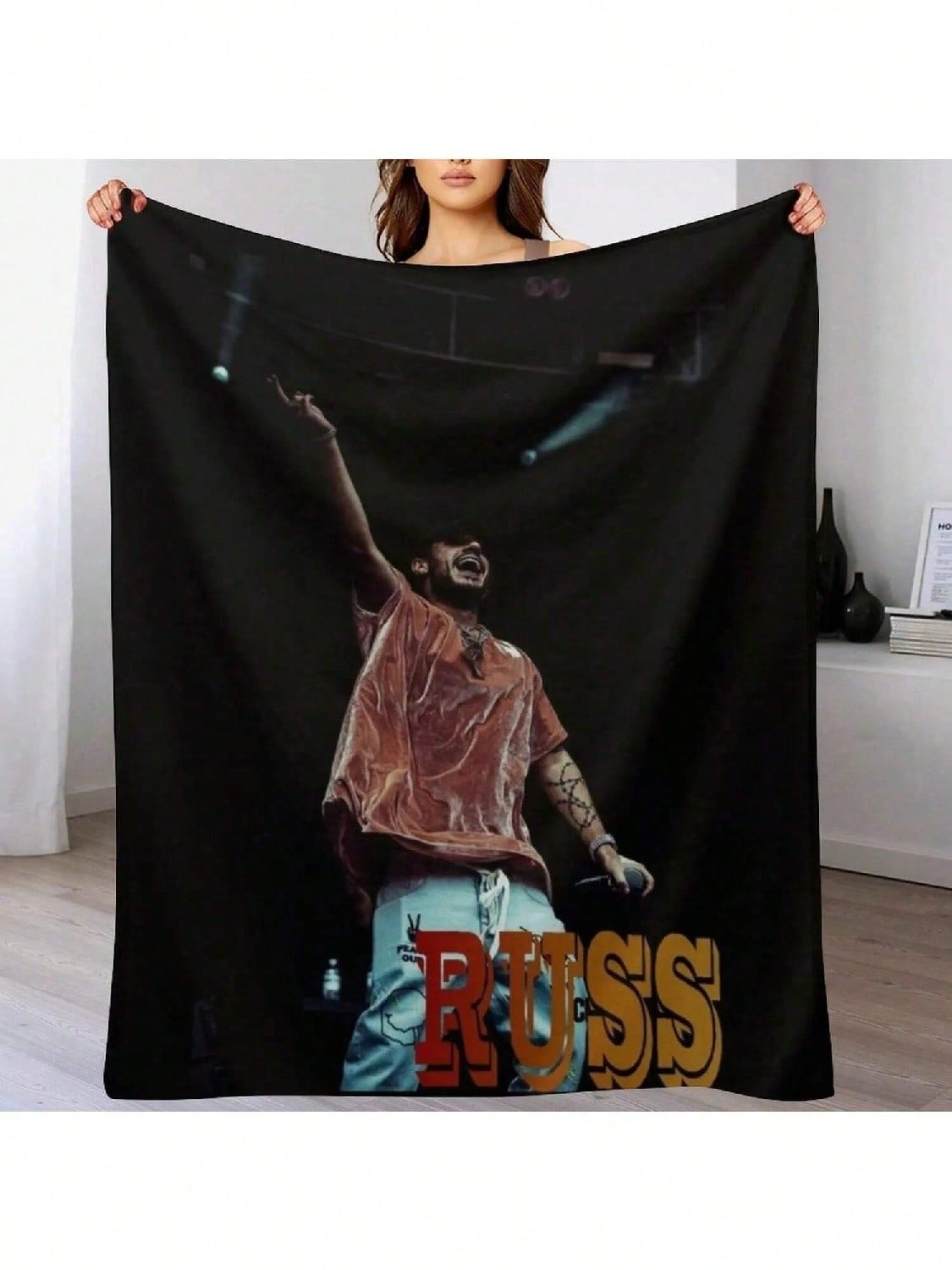 Russ Throw Blanket Polar Single Hairys For Decorative Sofa Blankets 75X95CM