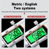 Suwmiarka cyfrowa, suwmiarka noniuszowa 0-6" z ekranem LCD, obudowa ze stali nierdzewnej o wysokiej dokładności