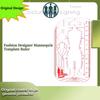Plantilla de Regla Maniquí Patrón de Diseño de Moda
