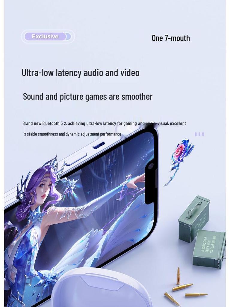 M13 True Wireless Bluetooth Headphones: Transparent In-Ear Design, Smart Display, Noise Cancelling, Long Battery Life.