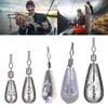 50pcs Bass Casting Fishing Weights Sinkers Fishing Tackle Accessories Fishing Bottom Sinkers Weight 360 Degree Rotating