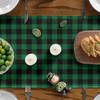 Luc-ky Sham-rock Table Runner For St Patricks Day Decorations 47 Inch Irish Cover Spring Green Holiday Home Kitchen Centerpiece Decor