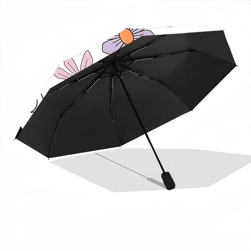 1PC Halloween, Bat-patterned Automatic Open/close Umbrella with 8-Rib Structure for Women/Men, All-Season Use - Travel Essential, Stylish Accessory, H