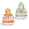 Kids Electric Animal Cake Toy with Music Light Rotatable Walking Cartoon Lion Chick Birthday Cake Educational Toy Toddlers Boys Girls Gift
