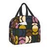 Orla Kiely Multi Stem Thermal Insulated Lunch Bag Scandinavian Flower Portable Lunch Tote for Outdoor Picnic Storage Food Box