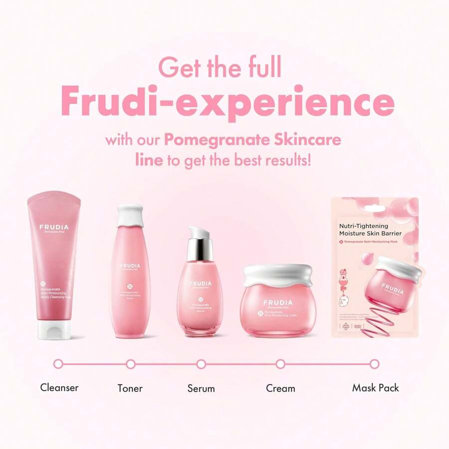 FRUDIA Pomegranate Nutri-Moisturizing Serum 50g| Firming Face Serum W/Pomegranate Extract, BL-FILL UP, Vegan Collagen