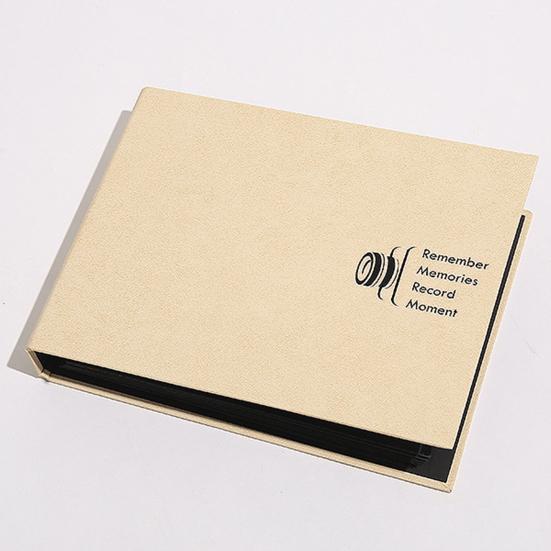 Coil Binding Photo Album Scrapbook Horizontal Loose-Leaf with Waterproof Thickened Film Pages