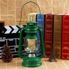 Nostalgic Retro Wrought Iron Kerosene Glass Hurricane Lantern - Outdoor Camping Decor Prop