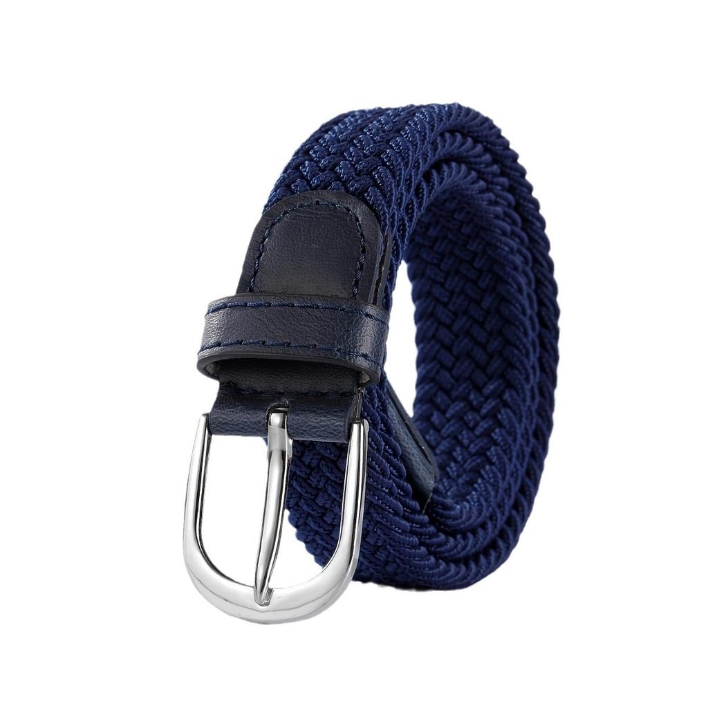 Children'S Unisex Knitted Belt Elastic Elastic Fine Belt Casual Canvas Belt Tide