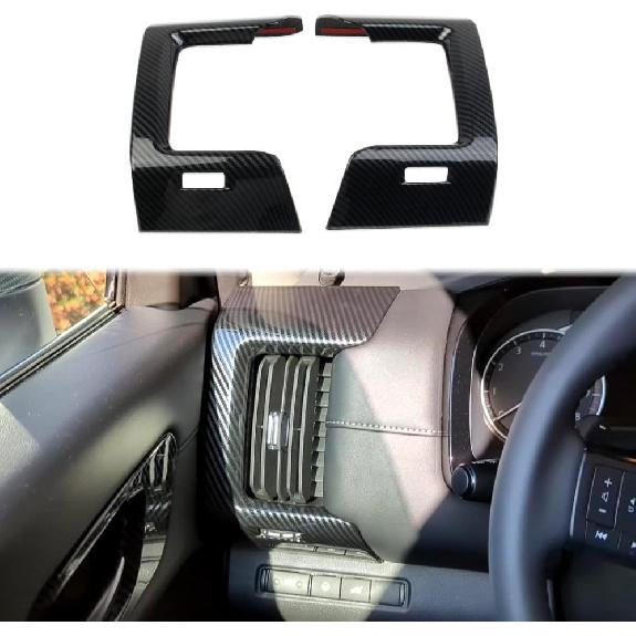 Carbon Fiber Dashboard Side Air Vent AC Outlet Cover Trim for 2022-2025 Nissan Pathfinder
