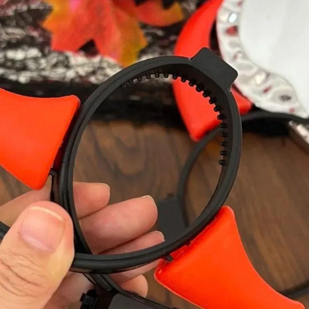 Small/Medium LED Headband Bull Horns Red Glowing Headband Durable Horn Headband  Halloween Party