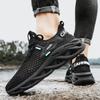2024 Summer New Daily Running Sports Lace-up Trendy Men's Shoes Large Mesh Mesh Breathable Low-top Sports Shoes