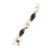 Les Trésors De Lily [E9738] - White Sapphire 'Charmes' Gold Plated Pendant