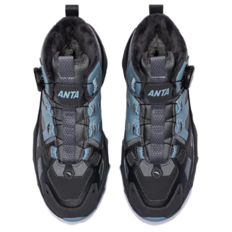 Anta Jumping Ridge 2nd Generation Thickened Fleece Casual High-Top Shoes Men Sneakers 112618932-3