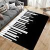Minimalistic representation of piano keys carpet Yoga living room room decor children's crawling mat doormat area rug