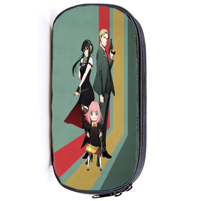 Spy X Family Pencil Case Anya Forger Multifunction Pencil Pouch School Supplies Pen Case Stationery Pencilcase