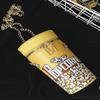 Popcorn Design Bucket Bag, Chain Crossbody Bag, Creative Cylinder Purse For Women, PU Leather Textured Bag Purse, Fancy Fashion Shoulder Bag