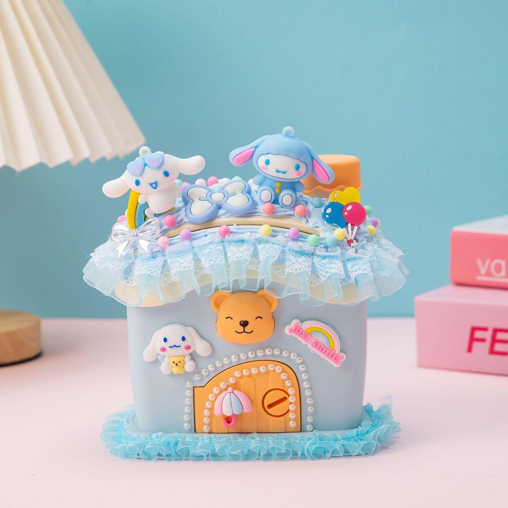 DIY Cartoon Girl Piggy Bank Kit - Creative Handmade Gift for Kids