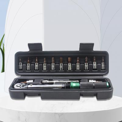 Torque Wrench Set 15Pcs 1/4" 2-24Nm Bike Allen Key Tool Socket Spanner Bicycle Repair Kit Bicycle Automotive Tool