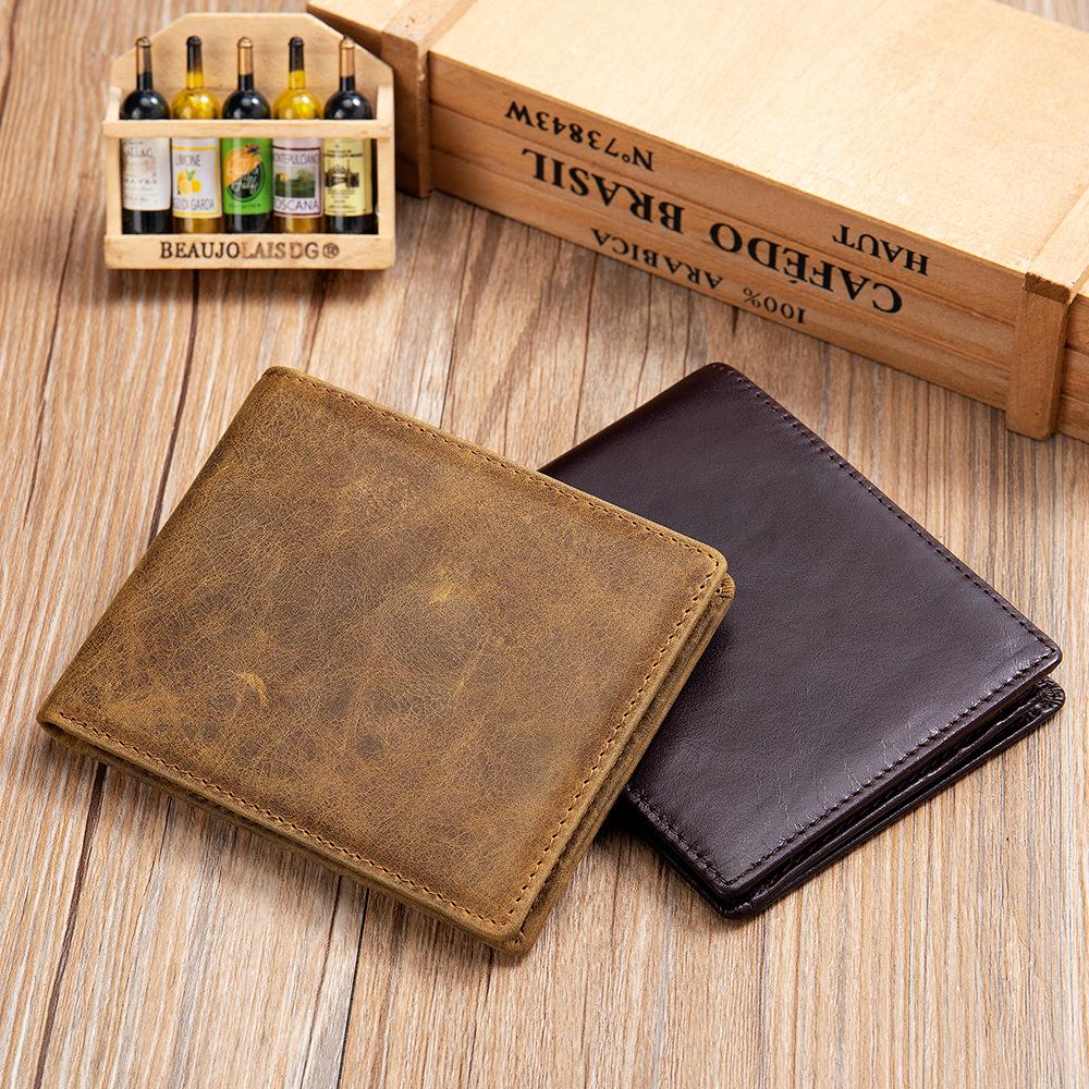 Malunt Men's 2023 Cowhide Bifold Wallet & Coin Purse
