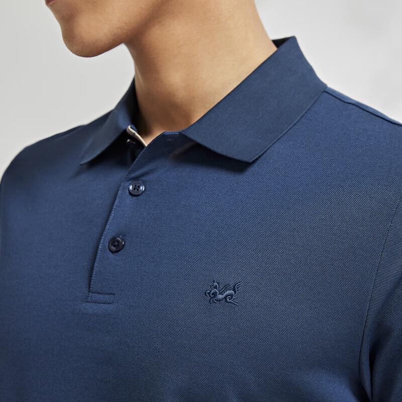 YOUNGOR Men's Business Casual Short Sleeve Polo T-Shirt
