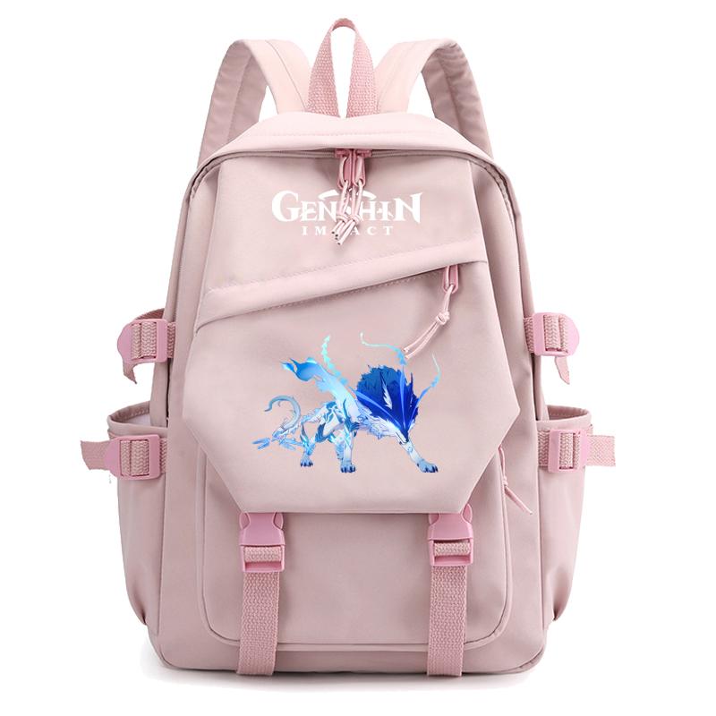 Anime Game Travel Backpack Printed Canvas Backpack for Boy Girl School Bag Students Women Large Capacity Bookbag Usb Charging Kids Gifts