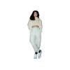 Li Ning Badfive Series Casual Sports Pants Women Pants Yellow Gray AYKRA28-3