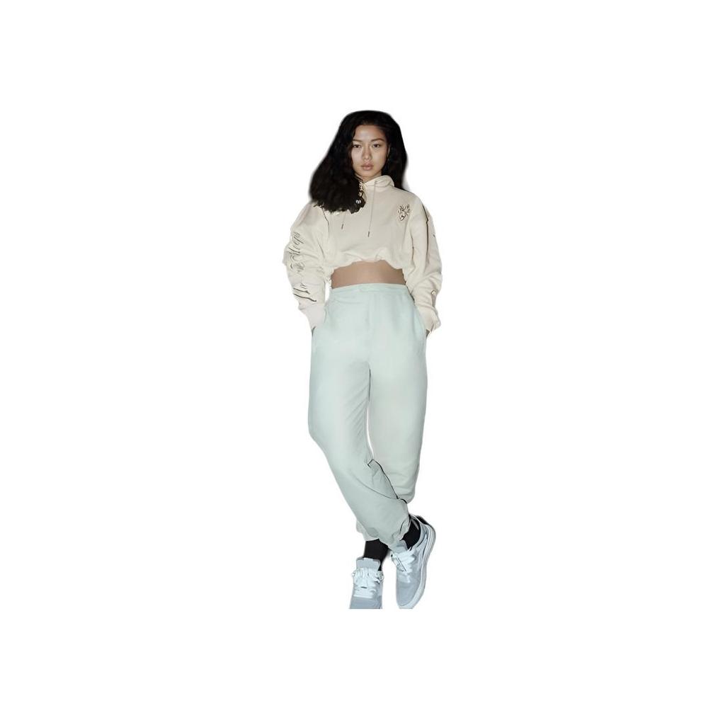 Li Ning Badfive Series Casual Sports Pants Women Pants Yellow Gray AYKRA28-3