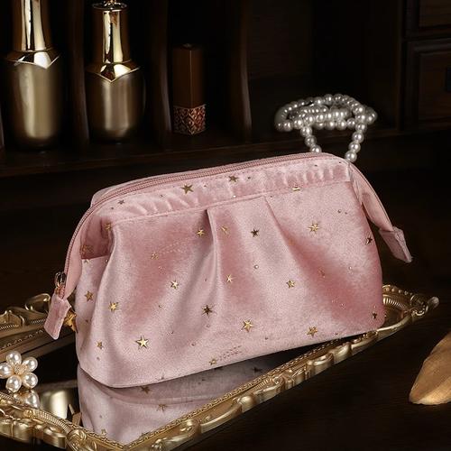 Portable Large Capacity Clutch Bag, Women Cosmetic Organizer Evening Small Handbag