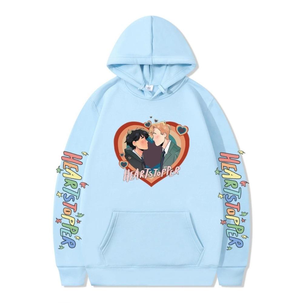 Heartstopper Hoodie Sweatshirt für Damen Herren Nick und Charlie Hoodie Sweatshirt Cool Unisex Kapuzenpullover