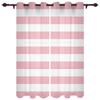Ränder Rosa Vit Gardiner för Sovrum Vardagsrum Draperier Kök Barnrum Fönstergardin Modern Heminredning