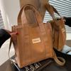 Niche Canvas Bag New Fashionable Portable Women's Small Square Bag Korean Version Versatile One-shoulder Crossbody Bag