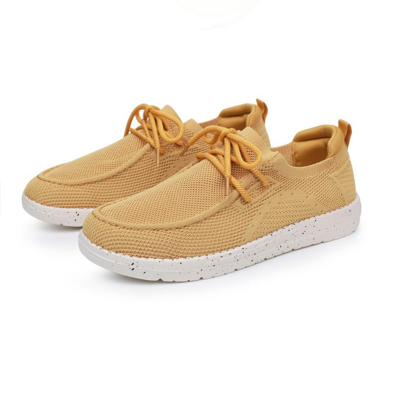 Men's Green Fabric Sports Shoes - Summer Casual Shoes, Lightweight and Breathable Daily Loafers, Minimalist Casual Shoes Yijiao