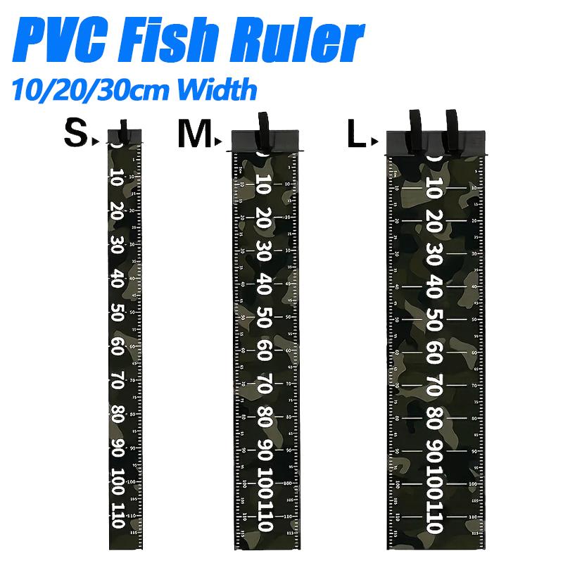 Foldable PVC Fish Ruler 10/20/30cm Width Durable Waterpro Measuring Tape For Outdoor Fishing Essential Versatile Tool