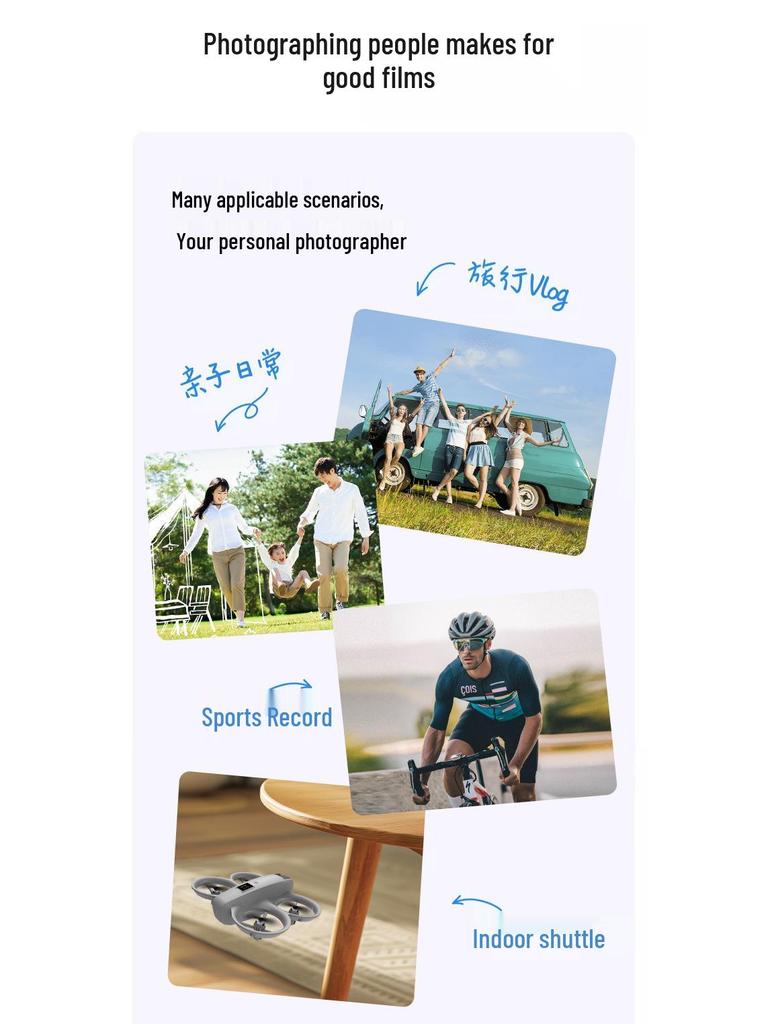 T3 Mini Drone with Dual Camera, Electric Dimming, Optical Flow, and Obstacle Avoidance for Aerial Photography.