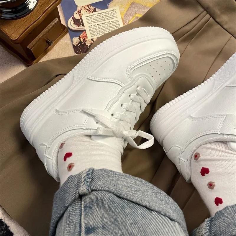 Thick baseplate shoes 22 new thick-soled comfortable dad shoes small thin casual shoes
