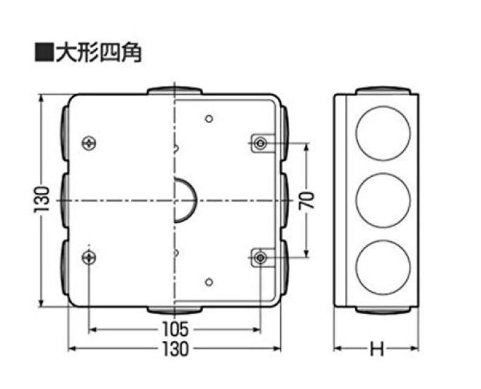 Mirai Industry PVK Box, Waterproof Type with Male Thread Cap, Beige, Price per Box (PVK-ALNPJ)