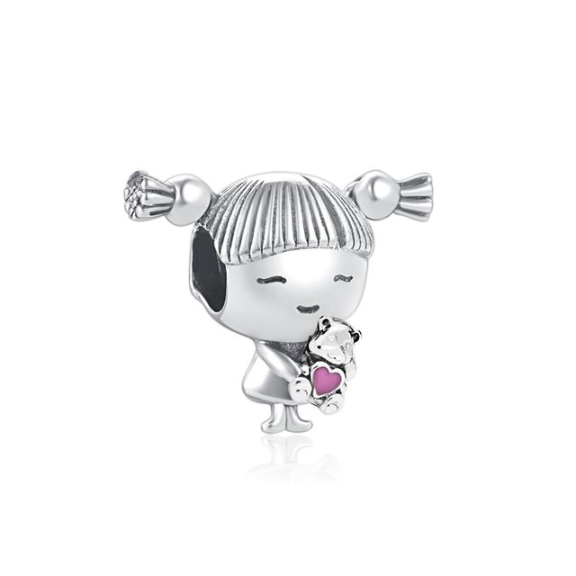 

Новий срібний 925 проби Infinity Hearts & Stars Flower Pendant DIY fine beass Charms Fit Original Charm Bracelet Women