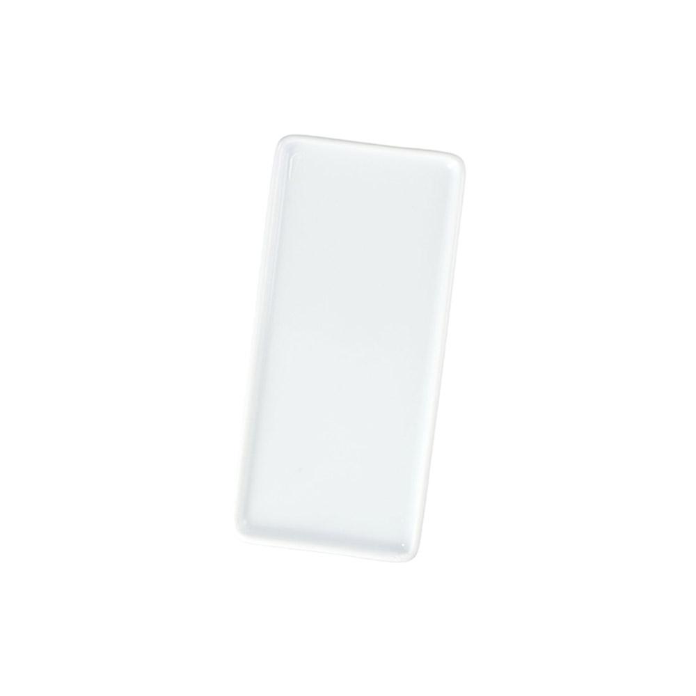 Countertop Ceramic White Rectangular Sink Organizer Storage Plate Storage Holder Vanity Tray
