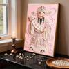 Pearl The God of Fortune DIY Diamond Art Kits 15.7x19.6inch Gem Art Diamond Painting Kits Without Frame for Adults Gift Idea Home Wall Decor