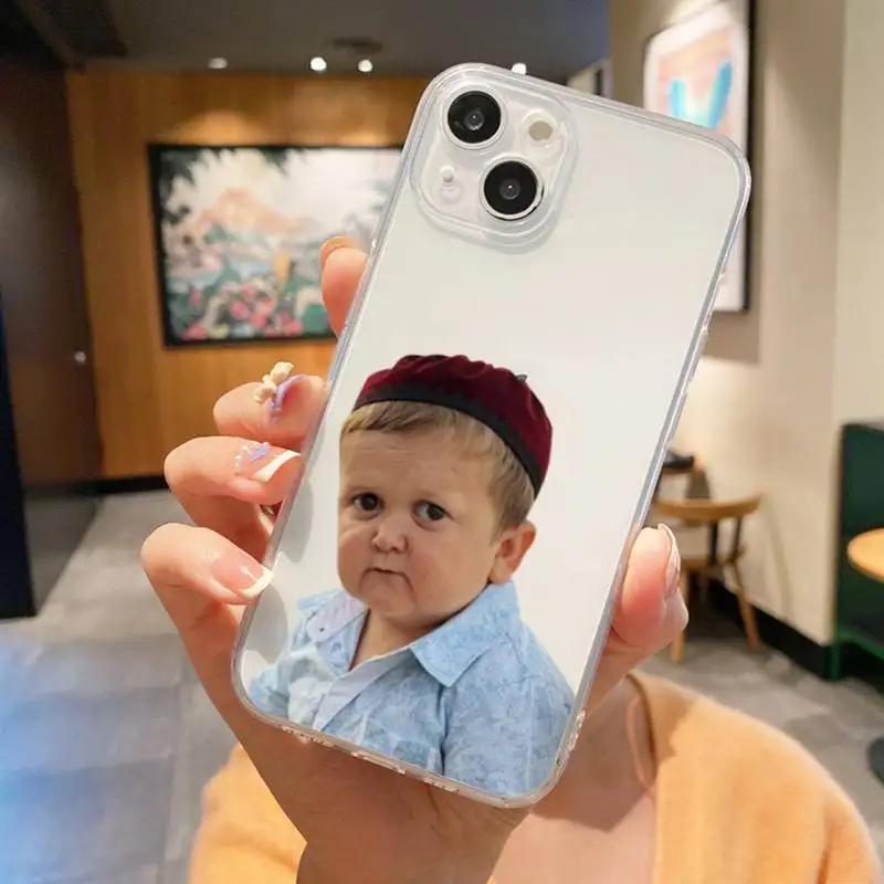 Funny Babaite Hasbulla Phone Case for iPhone 16 11 12 13 14 15 Pro Max Mini SE 7 8 Plus Funda Shockproof Transparent Phone Cover